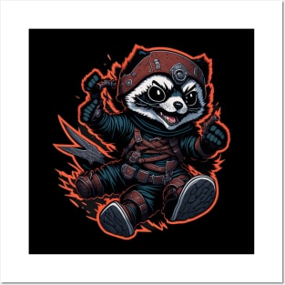 Red Panda Ninja_001 Posters and Art